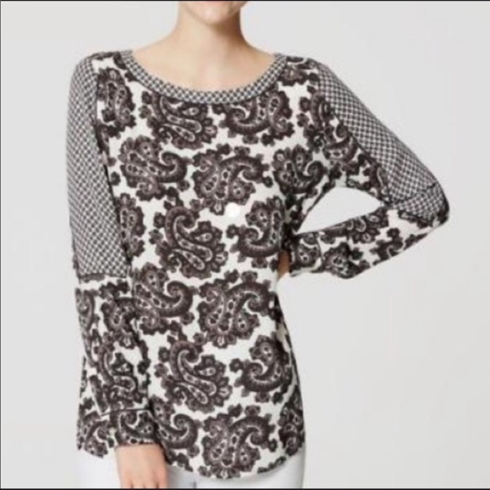 LOFT Outlet Paisley Print Blouse